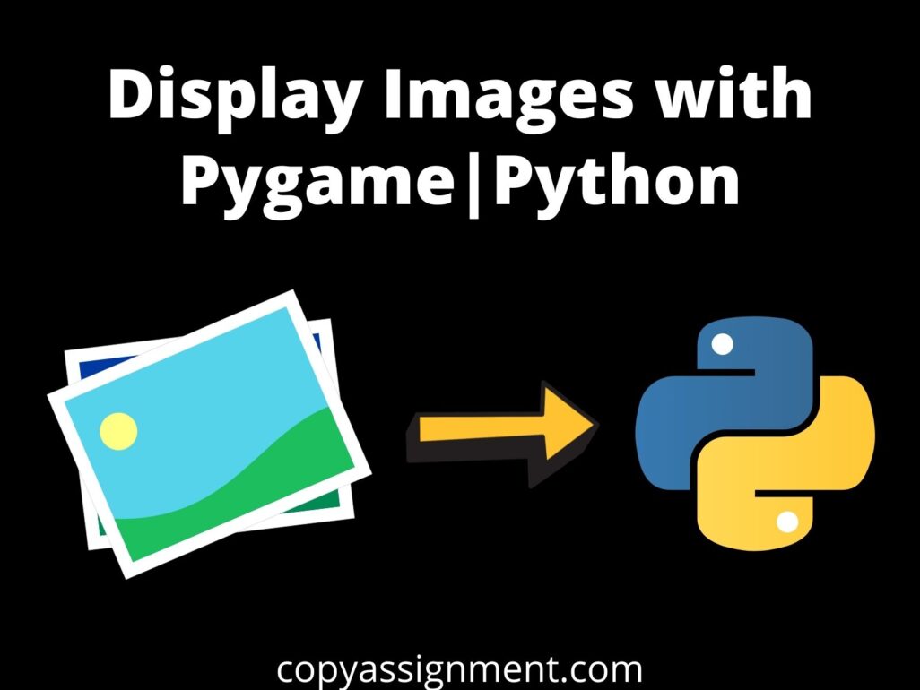 Display Images With Pygame Python CopyAssignment