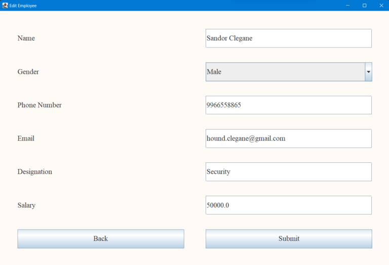 Employee Management System Project In Java Copyassignment