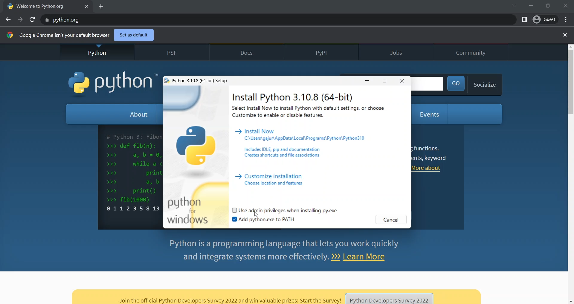 Install And Setup Python In Windows Copyassignment