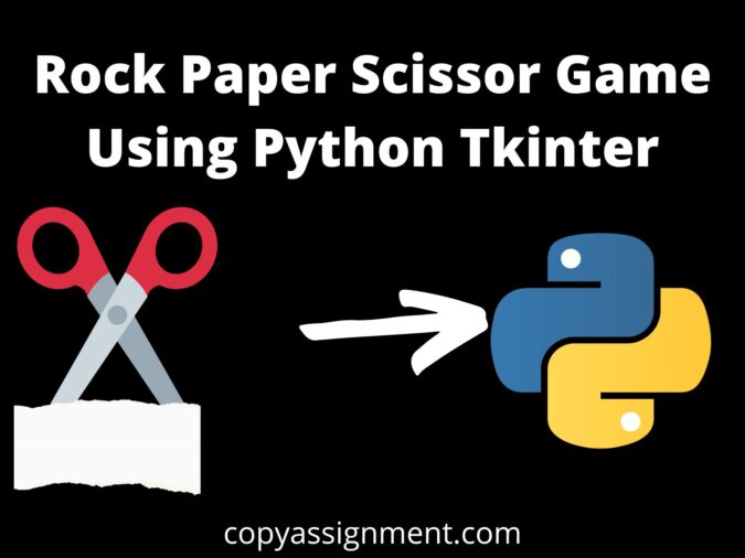 Rock Paper Scissor Game Using Python Tkinter