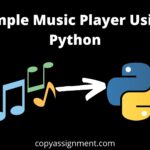 Simple Music Player Using Python