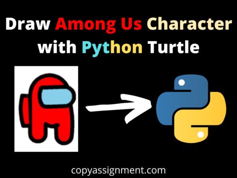 Draw Among Us Character with Python Turtle