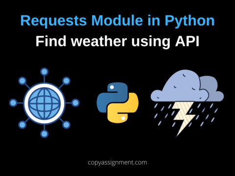 Requests Module in Python: Find weather using API