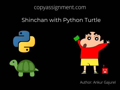 Thonny IDE Shinchan with Python Turtle In this tutorial, we will be learning to draw the famous cartoon character Shinchan with Python Turtle. By the end of this tutorial, you will have cleared your concept regarding the basics of python, the basics of the turtle module, and the intermediate of the turtle module. First, we will see how to code our cartoon and see the code itself.