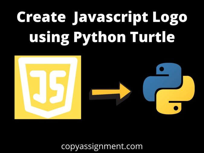 draw the javascript logo Using Python Turtle