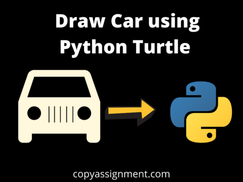 Draw Car using Python Turtle