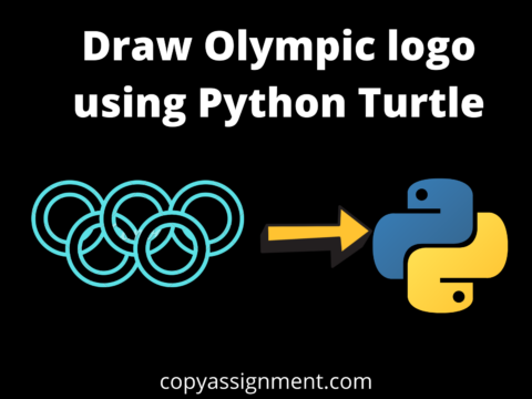 Draw Olympic logo using Python Turtle
