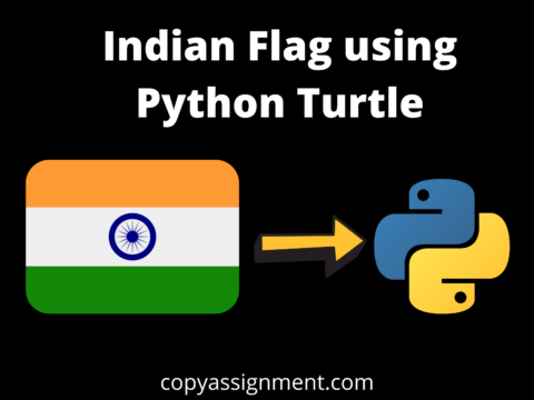 Indian Flag using Python Turtle
