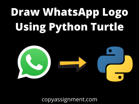 Draw WhatsApp Logo Using Python Turtle