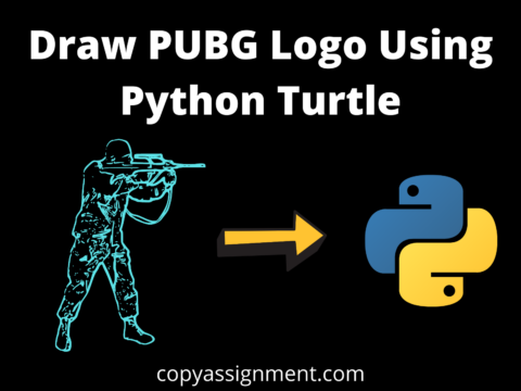 Draw PUBG Logo Using Python Turtle