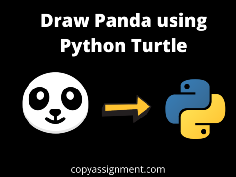 Draw Panda using Python Turtle
