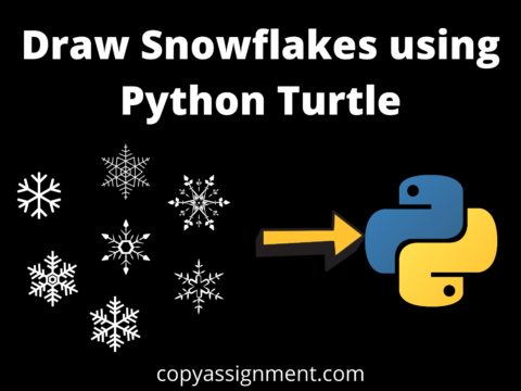 Draw Snowflakes using Python Turtle