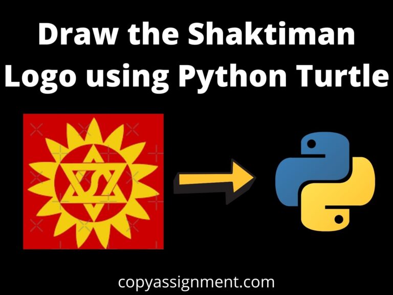 Draw The Shaktiman Logo Using Python Turtle - CopyAssignment