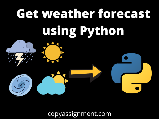 Get weather forecast using Python