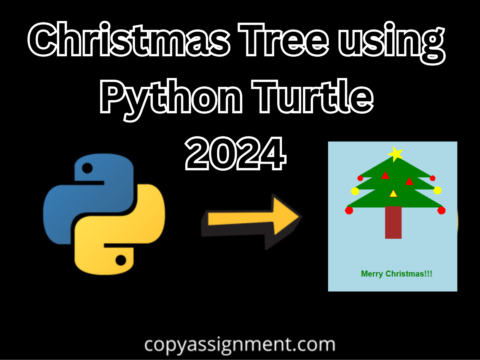 Christmas Tree using Python Turtle 2024