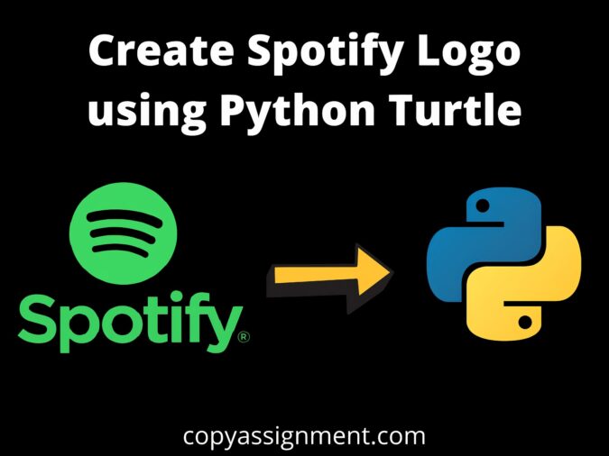 Spotify logo in python turtle