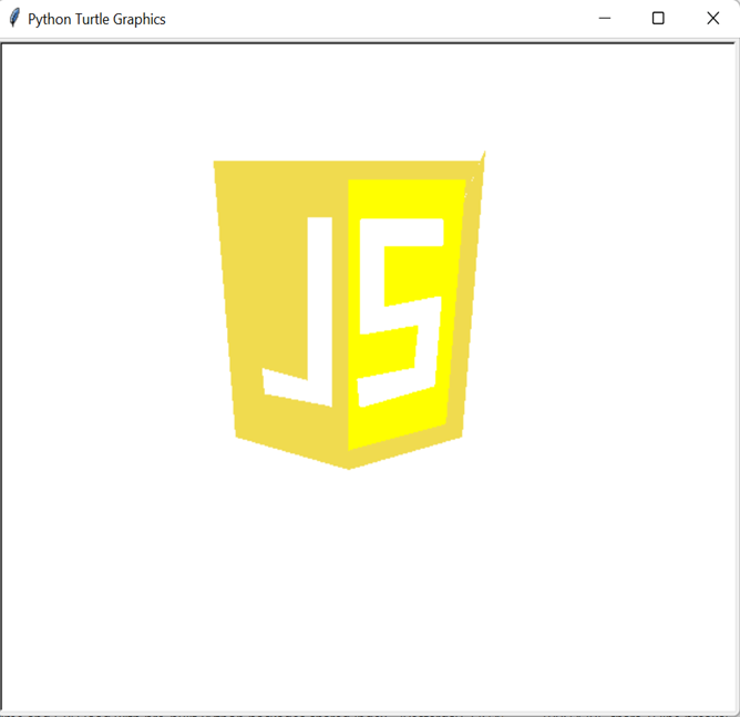 Output of Javascript Logo using Python Turtle