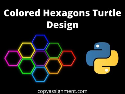 Colored Hexagons Turtle Design