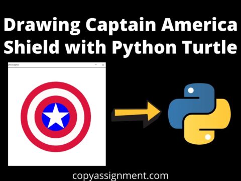 Drawing Captain America Shield with Python Turtle