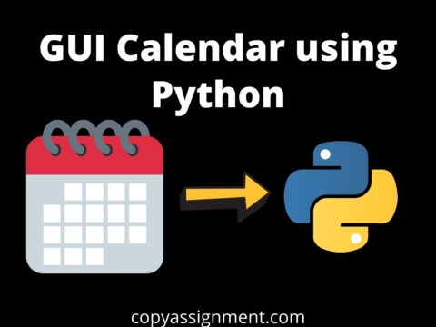 GUI Calendar using Python