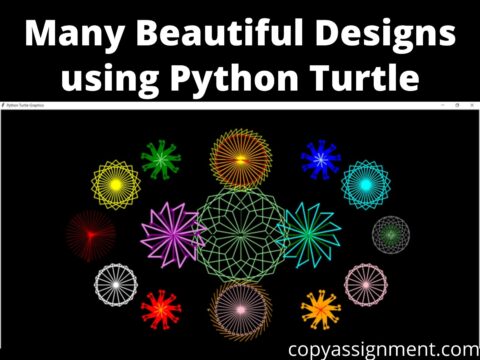Many Beautiful Designs using Python Turtle