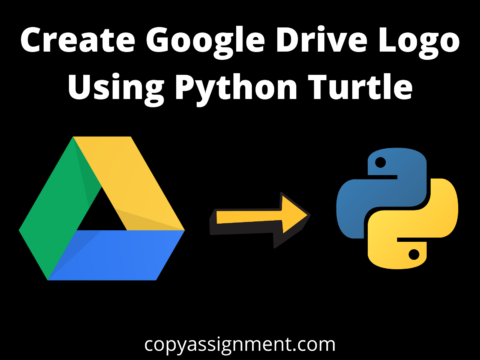 Draw Google Drive Logo Using Python