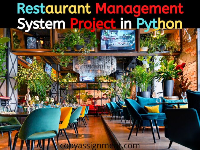 Restaurant management system project in Python