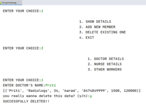 Hospital Management System Project In Python - CopyAssignment