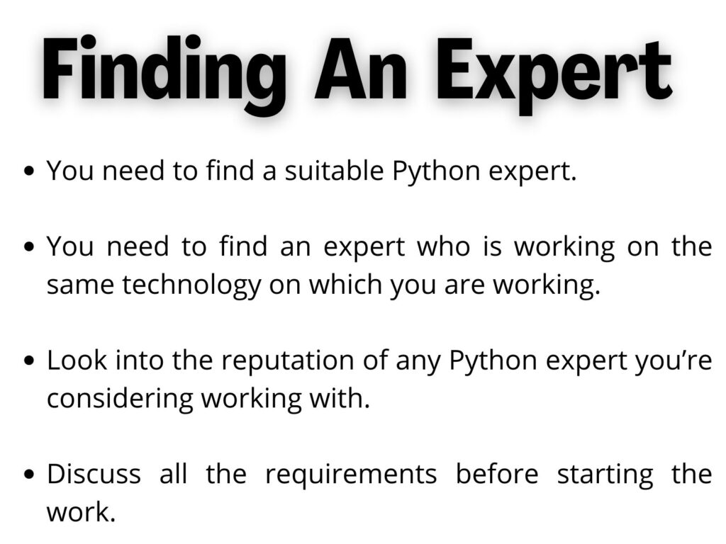 finding an python expert online