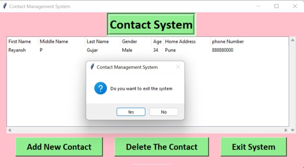 Contact Management System Project in Python – CopyAssignment