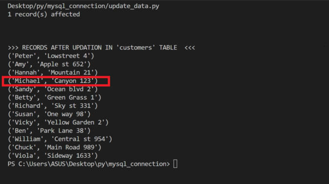Python MySQL Connector example, pip, install, and download – CopyAssignment