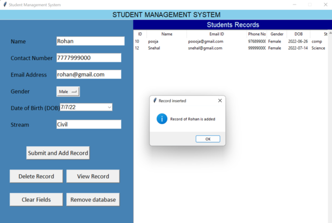 Student Management System Project in Python – CopyAssignment