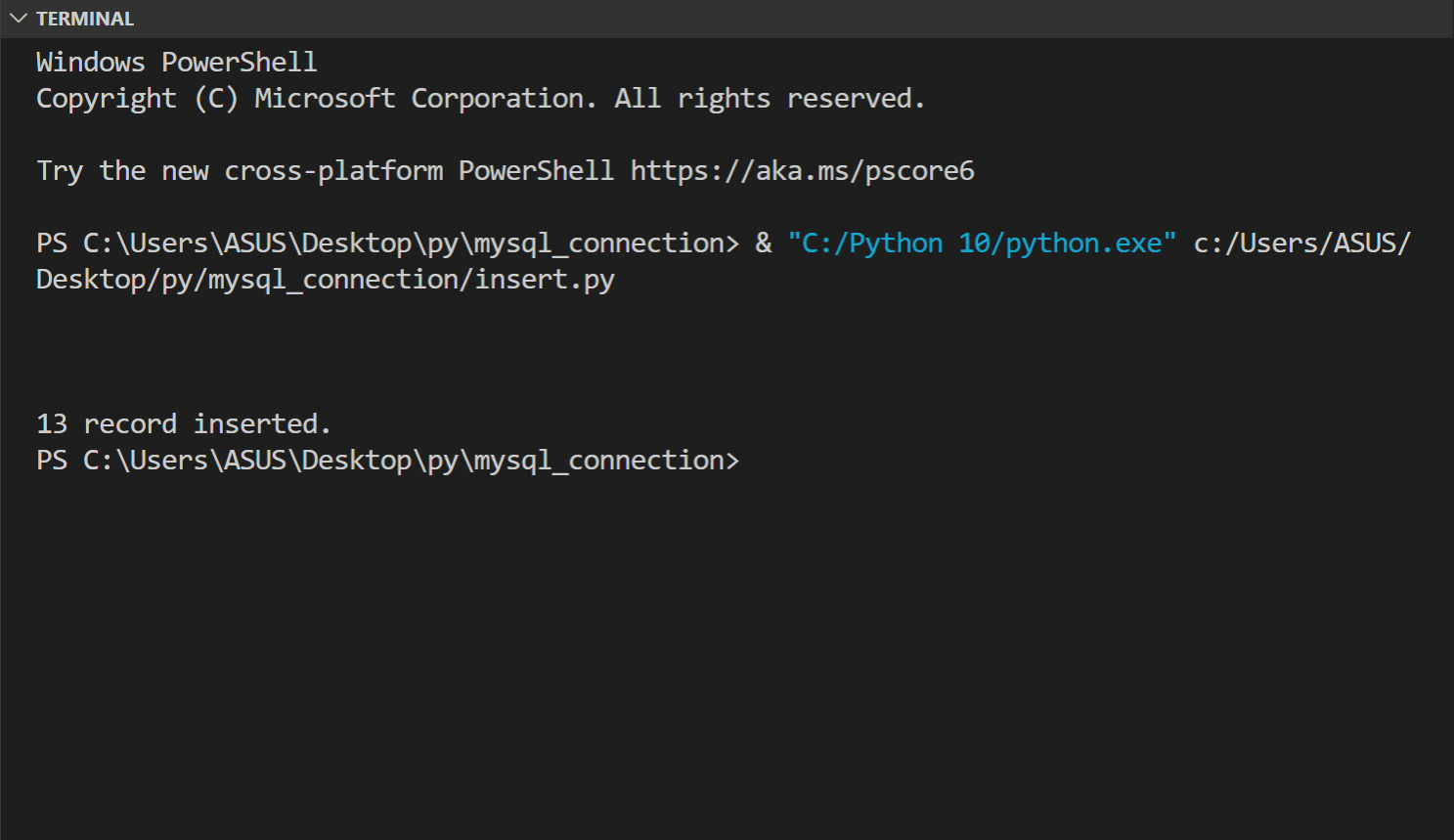 Python Mysql Connector Example Pip Install And Download Copyassignment 3467