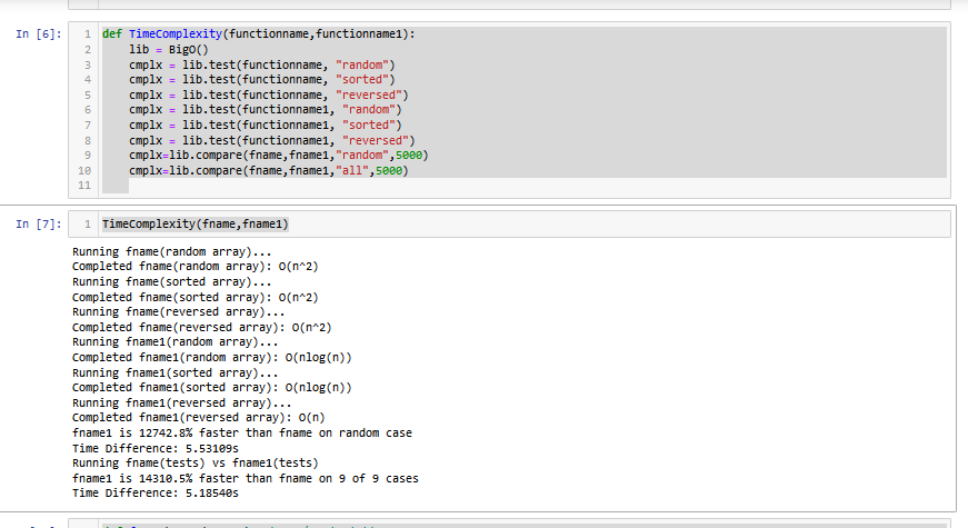 time complexity calculator python