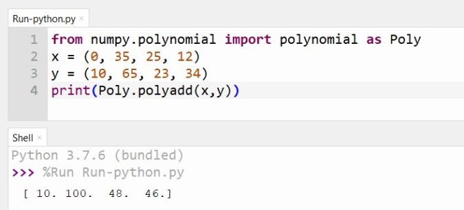 polynomials in python assignment expert