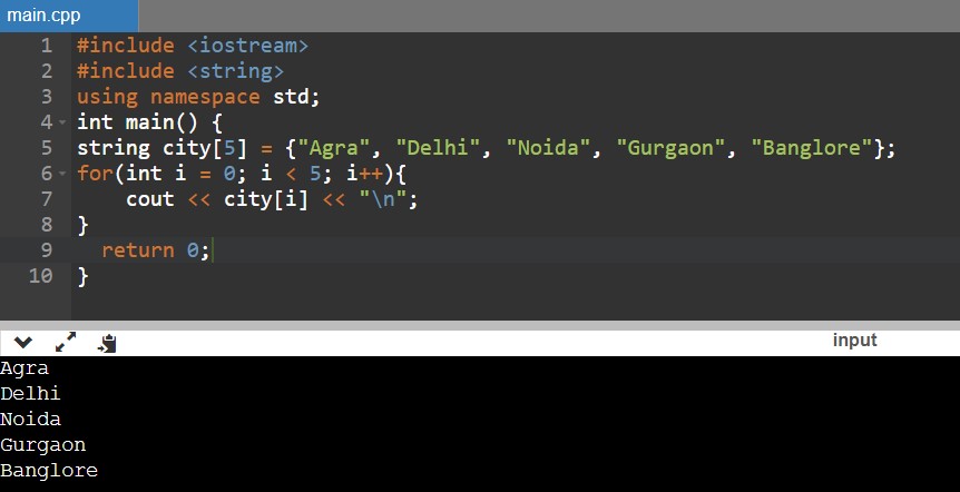 copy assignment operator c array