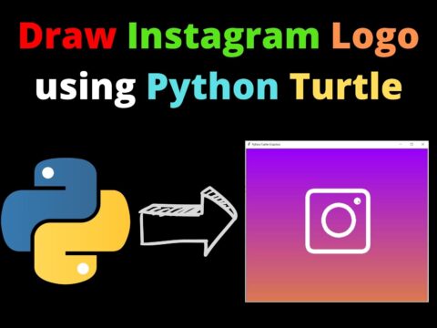 Draw Instagram Logo using Python Turtle