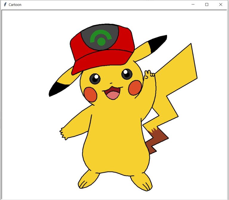Draw Pikachu with Python Turtle – CopyAssignment