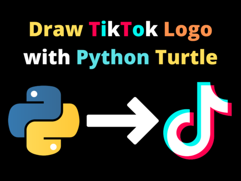 Draw TikTok Logo with Python Turtle