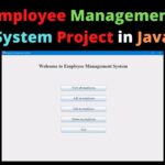 Employee Management System Project in Java