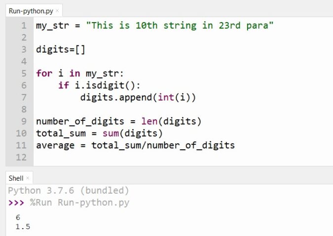 numbers in string 1 python assignment expert