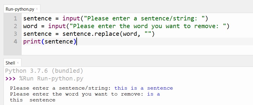 Remove Words in Python | Assignment Expert