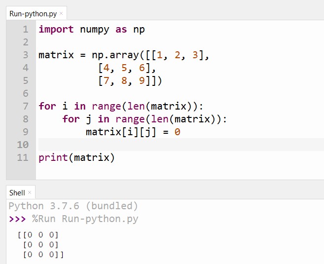 Replace Elements With Zeros In Python CopyAssignment