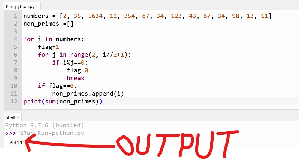 Sum Of Non primes In Python CopyAssignment