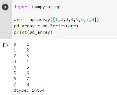 creating similar series with numpy