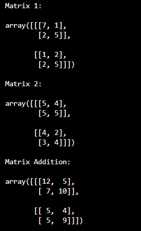 Adding two NxNxN 3D matrices