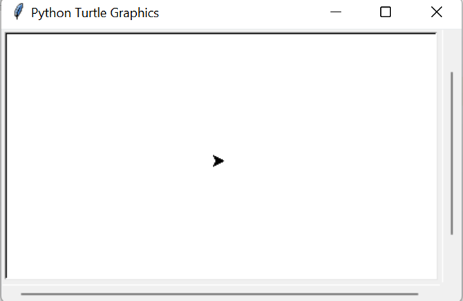 Output of Python Turtle method showturtle()