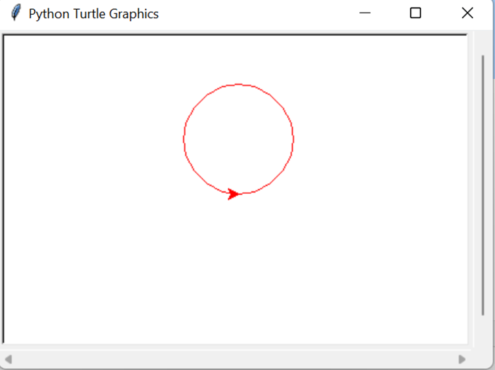 Output of Python Turtle Methods color() method