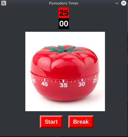 Pomodoro Timer with Python Tkinter project idea for beginners