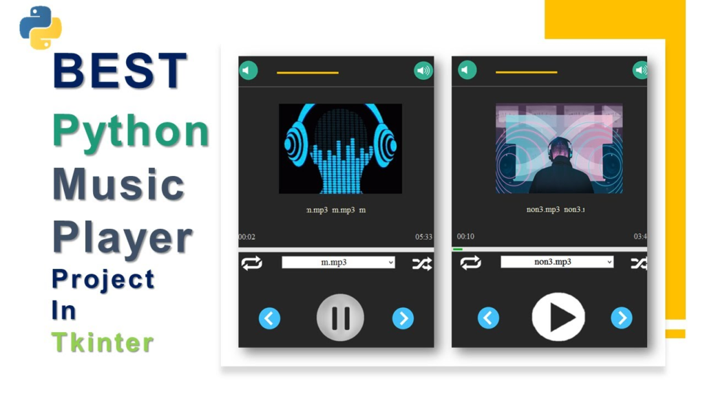 10. Music Player - python based projects for the final year